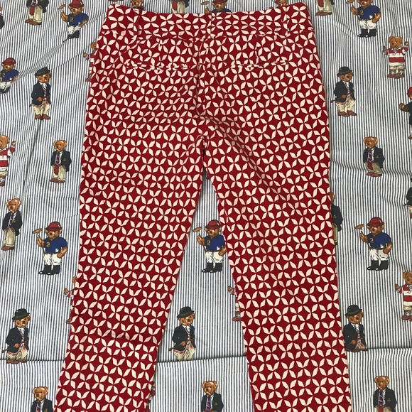 Ann Taylor Loft Marisa Skinny Red Maroon Ankle 8 - Picture 7 of 8